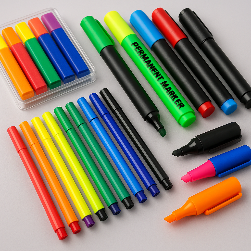 Viltstiften en markers