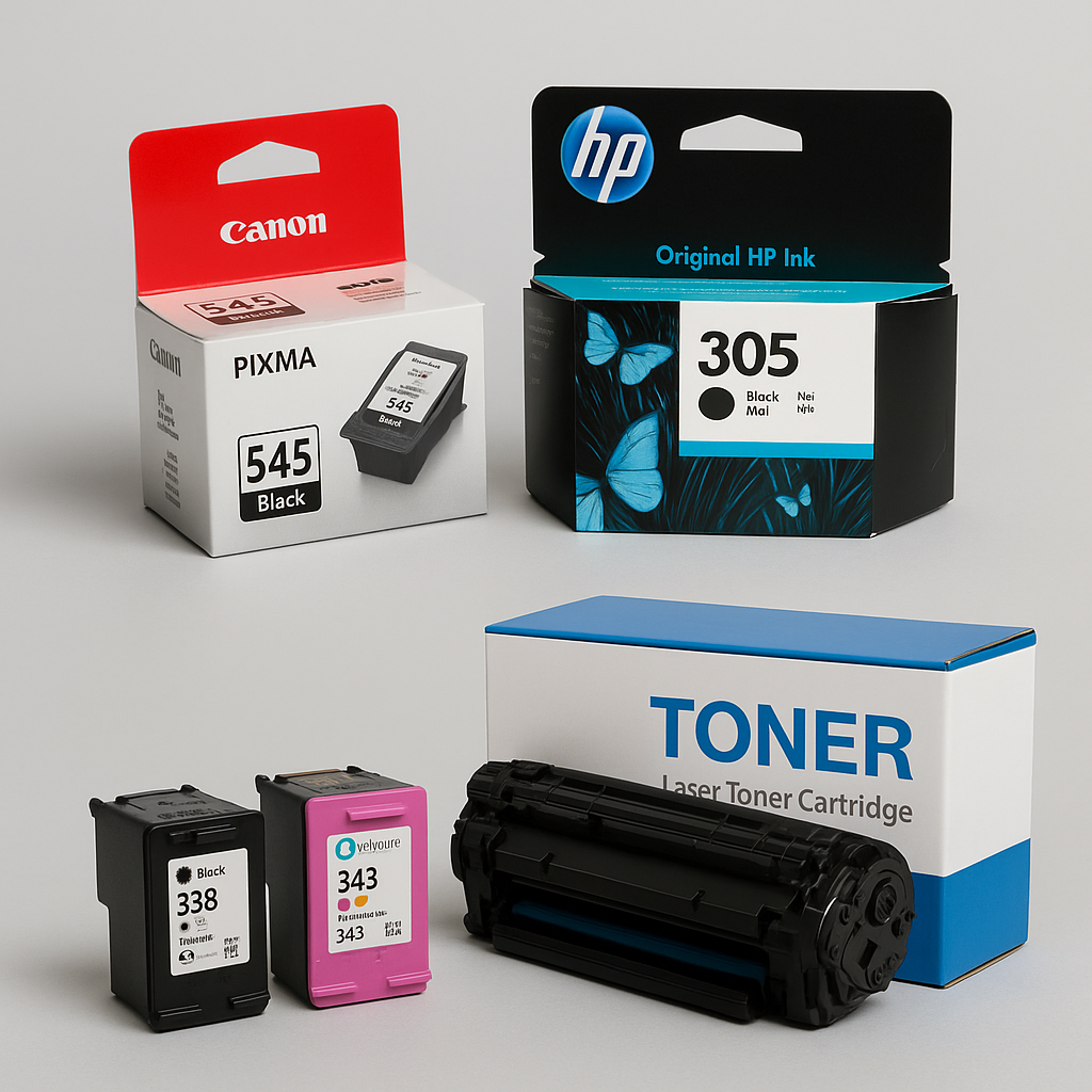 Toners en inkjets cartridges