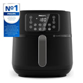 Philips Airfryer 5000 Series XXL, 7.2L (1.4 kg), 16-in-1 Air Fryer, Wifi Connected, 90% Less Fat With Rapid Air Technology, HomeID App (HD9285/90)