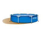 Intex 28205NP Metal Frame Pool, 244cm x 51cm Round Blue