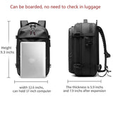 Easyvacpack, Easy Vac Pack, Vacpack Backpack, Vacpack Backpack with Vacuum, Vacuum Compression Backpack Travel, Expandable Travel Vacpack Backpack Vacuum Compression (Black)