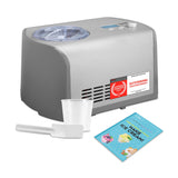 TZS First Austria IJsmachine met Compressor | Zelfkoelende ijsmachine met uitneembare 1,2-liter roestvrijstalen ijscontainer en dekselopening voor ingrediënten | IJsmachine voor thuis