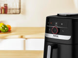 Tefal EY5728 Easy Fry Smart & Silence Silent Air Fryer, 5 L, Silent Technology, Smart Assist System with 55 Programs, Easy Storage and Cleaning System