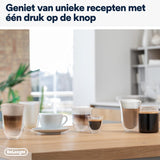 De'Longhi Eletta Evo ECAM 46.860.B Fully automatic coffee machine with LatteCrema milk system, cappuccino and espresso at the touch of a button, LCD screen and sensor touch buttons, black