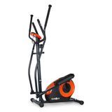 Klarfit Ellifit FX 250 - Nordic Walking crosstrainer, crosstrainer, handpolsmeter, trainingscomputer, 8 weerstandsniveaus, voor mensen tot 110 kg, zwart-oranje