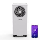 KLARSTEIN Draagbare airconditioning, 7.000 BTU, 3-in-1 airconditioner, draagbaar, met koeling, luchtontvochtiger en ventilator, app/spraakbesturing via Alexa/Google, energiezuinig, voor ruimtes tot 25