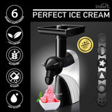 Starlyf Perfect Ice Cream IJsmachine met fruit, ijsmachine en sorbet, zeer eenvoudig te bedienen, 100% natuurlijk, glutenvrij, ideaal voor smoothies