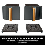 Ninja Airfryer MAX, 5.2L, 5-in-1, Non-stick Coating, Oil-free, Airfrying, Roasting, Baking, Warming, Drying, Family Size, Digital, Dishwasher Safe Basket, Copper/Black Amazon Exclusive AF150EUCP