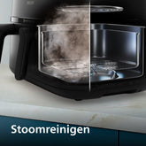 Philips Airfryer 5000 Series met Dual Basket met Stoom- 9L, RapidAir Plus-technologie, 19 manieren om te koken, 90% minder vet, AirSteam-technologie, 2 manden, stoomreiniging, accessoires (NA550/00)