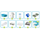 Intex 10ft x 30" Beachside Metal Frame Pool Set