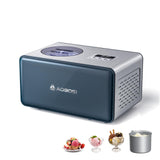 AAOBOSI IJsmachine met 4 modi, 1,6 liter, 3-in-1 ijsmachine, geen voorvriezen met ingebouwde compressor, frozen yoghurt, ijsmachine voor thuis, digitaal display, timer, roestvrij staal