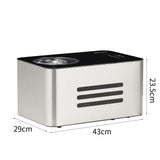 Sommertal ICE1500 IJsmachine, 3-in-1 ijsmachine, yoghurtmaker en sorbet, ijsmachine van roestvrij staal met koelhoudfunctie, ijs om zelf te maken, 1,5 l, 150 W met compressor