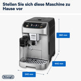 De'Longhi Magnifica Plus ECAM322.70.SB Model 2024 Automatic Coffee Maker for Beans, Automatic Milk Frother for Milk Cream, 18 Drinks, Touch Control Panel with Colour Display