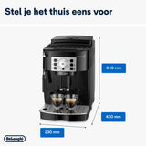 De'Longhi Magnifica S Smart ECAM 230.13.B Fully Automatic with 4 Direct Buttons, Long Coffee Function, Professional Cappuccino Foam Mouth, Coffee Quantity and Thickness Adjustable via Rotary Knob,
