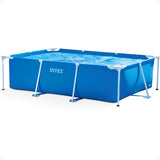 Intex Rectangular Pool with Frame., Surface-mounted pool., blue (bright blue)