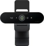 Logitech Brio Stream Webcam - Ultra 4K HD Video Calls, HD Auto Light Correction, Streaming, Black
