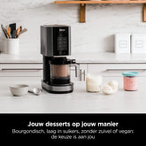 Ninja CREAMi IJs- & Bevroren Dessertmachine met 3 Bakjes, 7 Programma's, Maakt Roomijs, Gelato, Sorbet, Smoothiebowls, Milkshakes en Meer, Maakt 1,4L IJs, 800W, Zwart/Zilver, NC300EU
