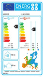 KESSER® Split Unit Airconditioner Set met WiFi en App-Functie | Airco 12000 BTU/h inclusief Montagemateriaal | koelen en verwarmen Airconditioning met afstandsbediening, LCD-display en Timer, Wit