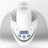 H.Koenig professionele Turbine IJsmachine HF180, 1 L, 135 W, elektrisch, snelle voorbereiding, Koud-houden Functie, voor Sorbet en Yoghurtijs, Zilver