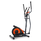 Klarfit Ellifit FX 250 - Nordic Walking crosstrainer, crosstrainer, handpolsmeter, trainingscomputer, 8 weerstandsniveaus, voor mensen tot 110 kg, zwart-oranje