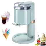 Softijsmachine en dessertmaker, 20 W huishoudelijke ijsmachine, ijsmachine-dispenser 1000 ml, snel gemaakt in 10 minuten, gezond, eenvoudig met één druk op de knop