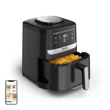 Tefal EY5528 Easy Fry Silence Silent Air Fryer, 5L, Quietest Air Fryer Thanks to Silent Technology, 10 Programs, System for Easy Storage and Cleaning