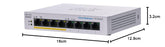 Cisco CBS110-8PP-D Business Non-Manageable Switch | 8 GE Ports | Partial PoE | Desktop | External Power Supply | Lifetime Limited Warranty (CBS110-8PP-D)