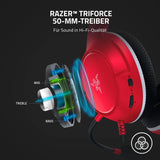 Razer Kaira X for Xbox - Bedrade headset voor de Xbox Series X|S (TriForce titanium-drivers van 50mm, HyperClear cardioïde microfoon, voor pc, Mac, Nintendo Switch en mobiele apparaten) Rood