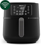 Philips Airfryer 5000 Series XXL, 7.2L (1.4 kg), 16-in-1 Air Fryer, Wifi Connected, 90% Less Fat With Rapid Air Technology, HomeID App (HD9285/90)