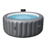 Opblaasbare whirlpool, draagbare PureSpa massage-hottub voor buiten met 130 rustgevende luchtjets, geïntegreerd snelvulsysteem, ledlampen, geïsoleerde afdekking en vloermat, 2 tot 3