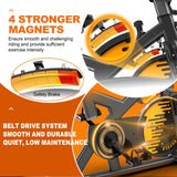 MettleMatic Hometrainer voor het hele gezin, magnetische ergometer, hometrainer, fiets met 300 watt draaimoment, grote tablethouder, belastbaarheid 150 kg