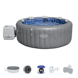 Bestway round inflatable spa santorini hydrojet pro 5 to 7 people 60075