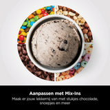 Ninja CREAMi IJs- & Bevroren Dessertmachine met 3 Bakjes, 7 Programma's, Maakt Roomijs, Gelato, Sorbet, Smoothiebowls, Milkshakes en Meer, Maakt 1,4L IJs, 800W, Zwart/Zilver, NC300EU