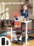 Walkingpad Z1 loopband inklapbaar, walking pad 121 * 40 cm met APP afstandsbediening en LED scherm, opvouwbaar loopband voor thuis bureau 1-6km/u
