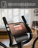 Zipro Volwassenen magnetische crosstrainer Shox tot 120 kg, zwart, één maat, eenheidsmaat