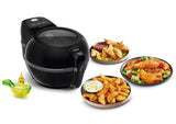 Tefal FZ7228 ActiFry Extra Hot Air Fryer, AirFryer with Stirring Arm, No Shaking, 1550 W, 1.2 kg for 6 People, High Speed Airflow, Timer, Energy-Saving, Healthy Fryer Without Oil, Black