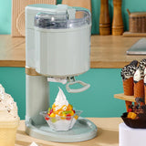 Softijsmachine en dessertmaker, 20 W huishoudelijke ijsmachine, ijsmachine-dispenser 1000 ml, snel gemaakt in 10 minuten, gezond, eenvoudig met één druk op de knop