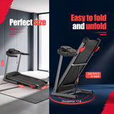 CharonFit T300 loopband voor thuis, inklapbaar met helling tot 12 km/h: 2,5 pk-motor, 120 kg draagvermogen, compatibel met app