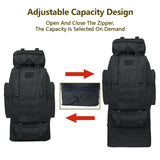 Wesoke 80 liter 100 liter Camping Rugzak Wandelen Rugzak Voor Mannen Vrouwen, Extra Grote Waterdichte Outdoor Reizen Rugzak, Oversized verdikte Verstelbare molle rugzak