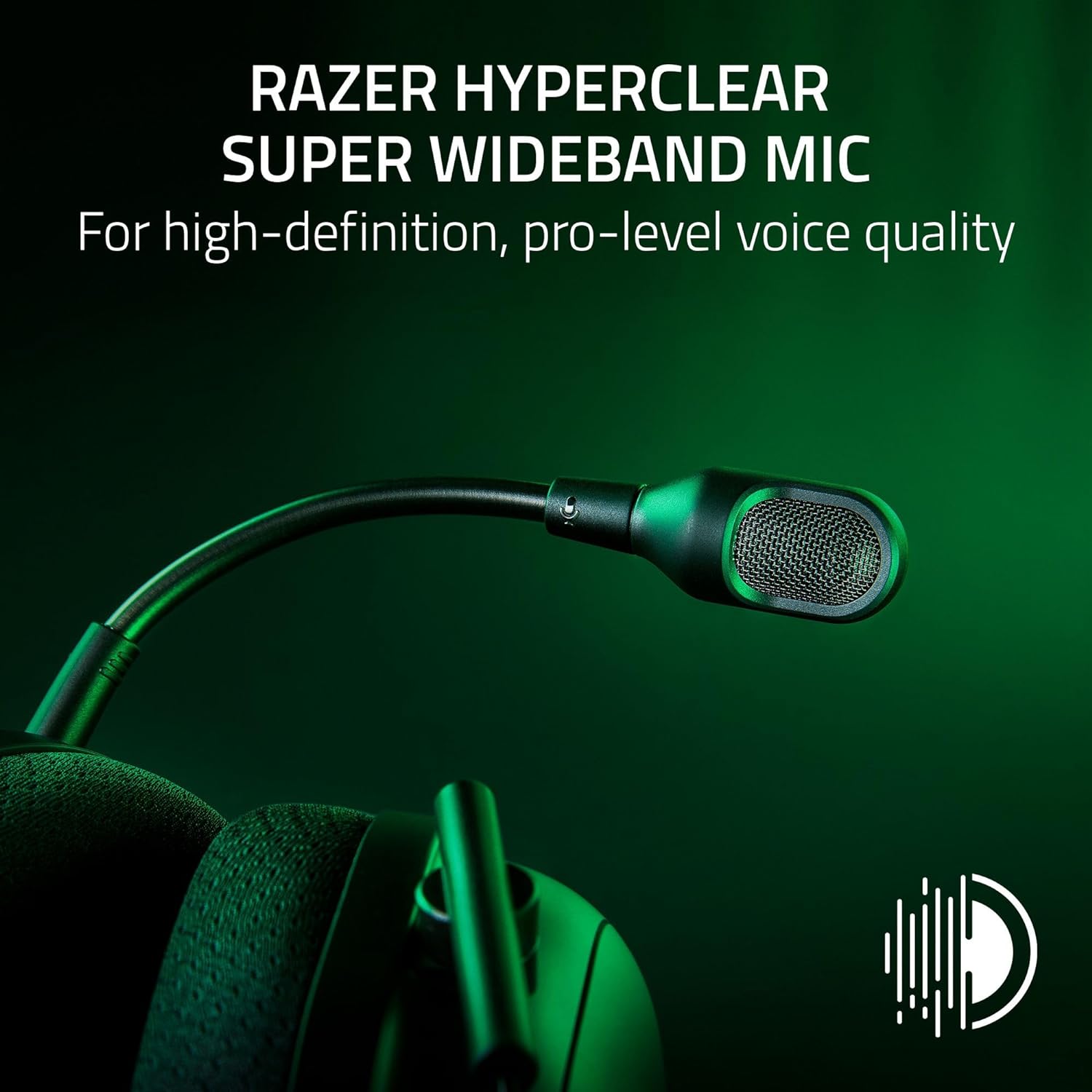Razer Blackshark V2 Pro (Xbox) - Draadloze Console E-Sports Headset voor Xbox S|X & One (Triforce 50mm Membranen, HyperSpeed Draadloos 2,4 GHz, afneembare HyperClear microfoon) Zwart