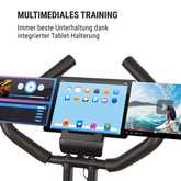 Capital Sports Azura Air Bike Hometrainer - Fiets Ergometer met Trainingscomputer, Opvouwbare Hometrainer met 8 Kg Vliegwielmassa, 8-Staps Instelbare Weerstand, Zwart/groen