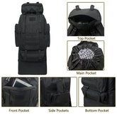 Wesoke 80 liter 100 liter Camping Rugzak Wandelen Rugzak Voor Mannen Vrouwen, Extra Grote Waterdichte Outdoor Reizen Rugzak, Oversized verdikte Verstelbare molle rugzak