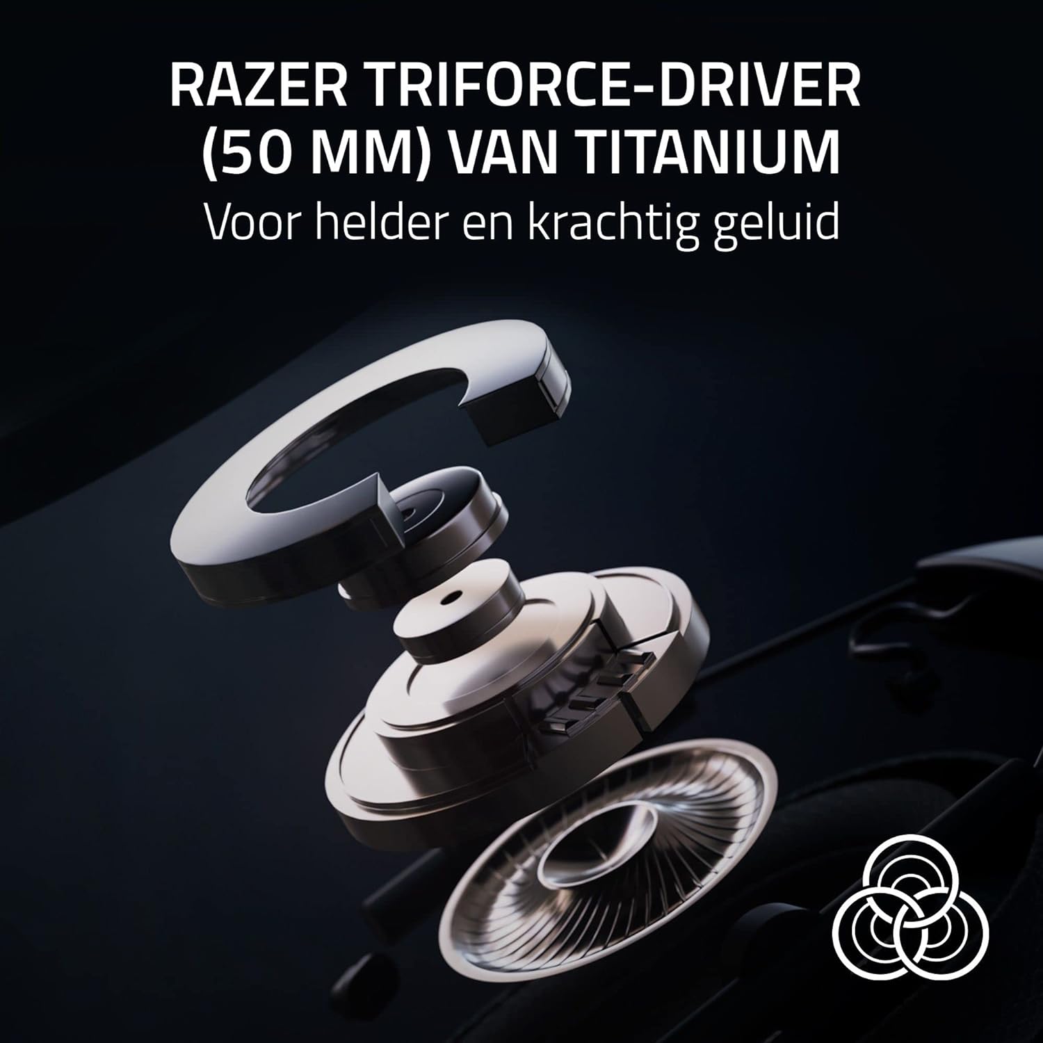 Razer Blackshark V2 Pro (Playstation) - Draadloze E-Sports Headset voor PS5 (TriForce 50mm driver, HyperSpeed Wireless, FPS-audioprofiel, afneembare HyperClear-microfoon) Wit