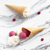 H.Koenig professionele Turbine IJsmachine HF180, 1 L, 135 W, elektrisch, snelle voorbereiding, Koud-houden Functie, voor Sorbet en Yoghurtijs, Zilver