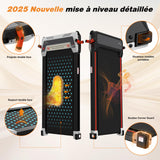 GEARSTONE Loopbanden 180 ° draaiband tweezijdige loopbaan met een helling tot 0-6%, 2-in-1 compacte loopbaan met voetmassage, geluidsarme motor, 1-6 km/h