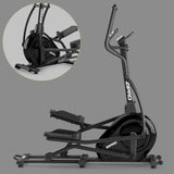 Zipro Crosstrainer Session, ellipsentrainer, tot 120 kg, crosstrainer voor thuis, hometrainer met 32 weerstandsniveaus, oefenmachines, cardio-trainingsapparaat, hartslagmeter, bluetooth, vliegwiel 6