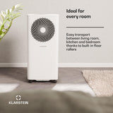KLARSTEIN Draagbare airconditioning, 7.000 BTU, 3-in-1 airconditioner, draagbaar, met koeling, luchtontvochtiger en ventilator, app/spraakbesturing via Alexa/Google, energiezuinig, voor ruimtes tot 25