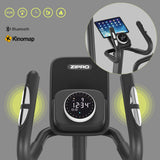 Zipro Crosstrainer Session, ellipsentrainer, tot 120 kg, crosstrainer voor thuis, hometrainer met 32 weerstandsniveaus, oefenmachines, cardio-trainingsapparaat, hartslagmeter, bluetooth, vliegwiel 6