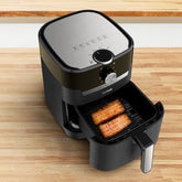 Tefal EY505D Easy Fry & Grill Deluxe Hot Air Fryer, 2-in-1 Technology (Air Fryer and Grill), 4.2 Litres, 8 Automatic Programs, Timer, Black