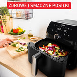 Tefal EY8558 Easy Fry Mega Air Fryer, Extra Large Capacity 7.5 L, 8 Preset Programs, Compact Size, Easy Cleaning
